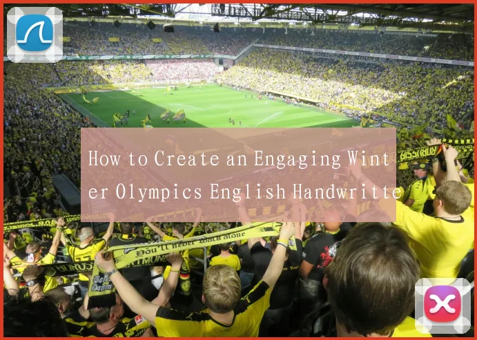 How to Create an Engaging Winter Olympics English Handwritten Newspaper